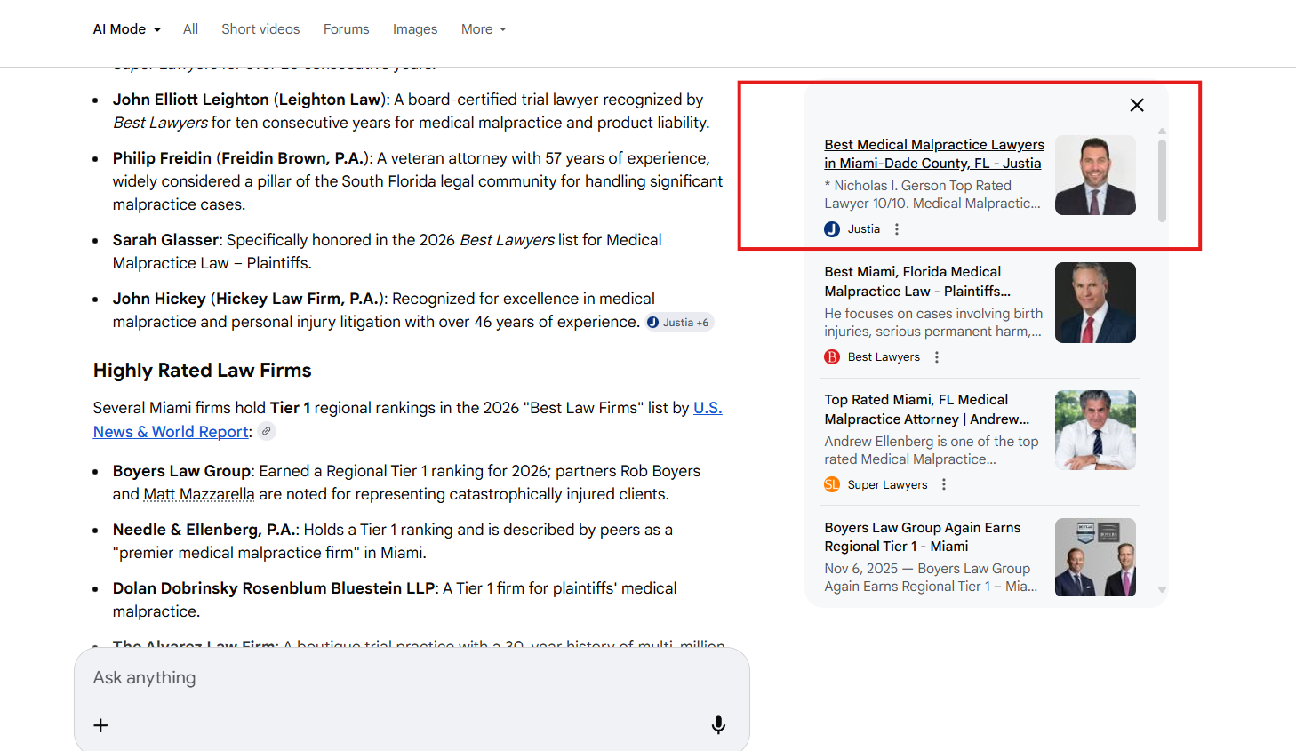 Google AI Rewards Paid Law Firm Directories (2026)