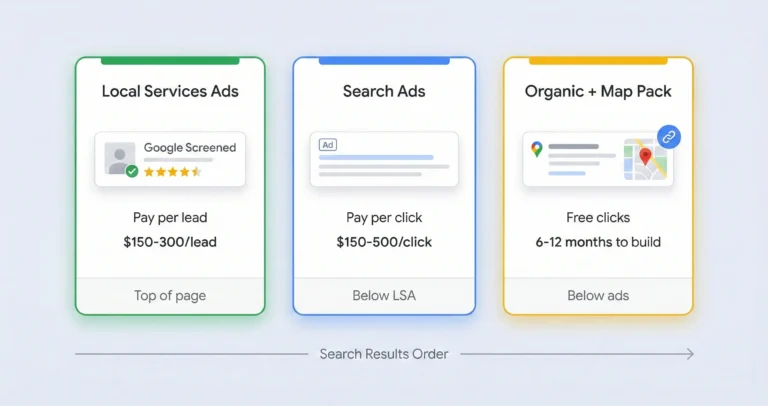 SEO vs Google Ads vs LSAs for Law Firms: Where Should You Invest First