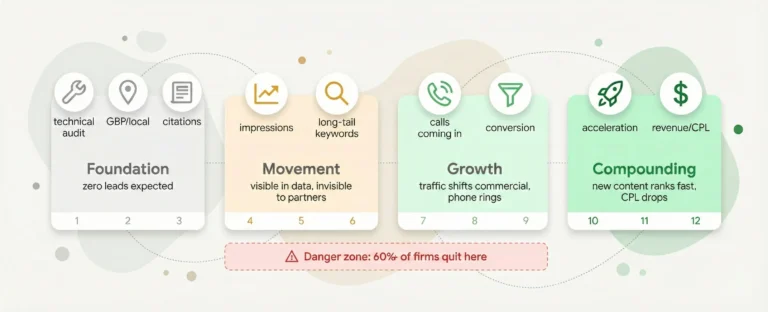 Month by Month: What to Expect in Your First Year of Law Firm SEO