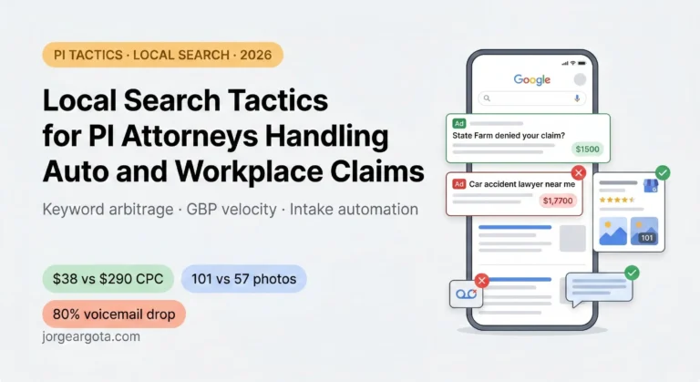 Marketing Tactics That Help PI Attorneys Dominate Local Search for Car Accident and Workplace Injury Claims