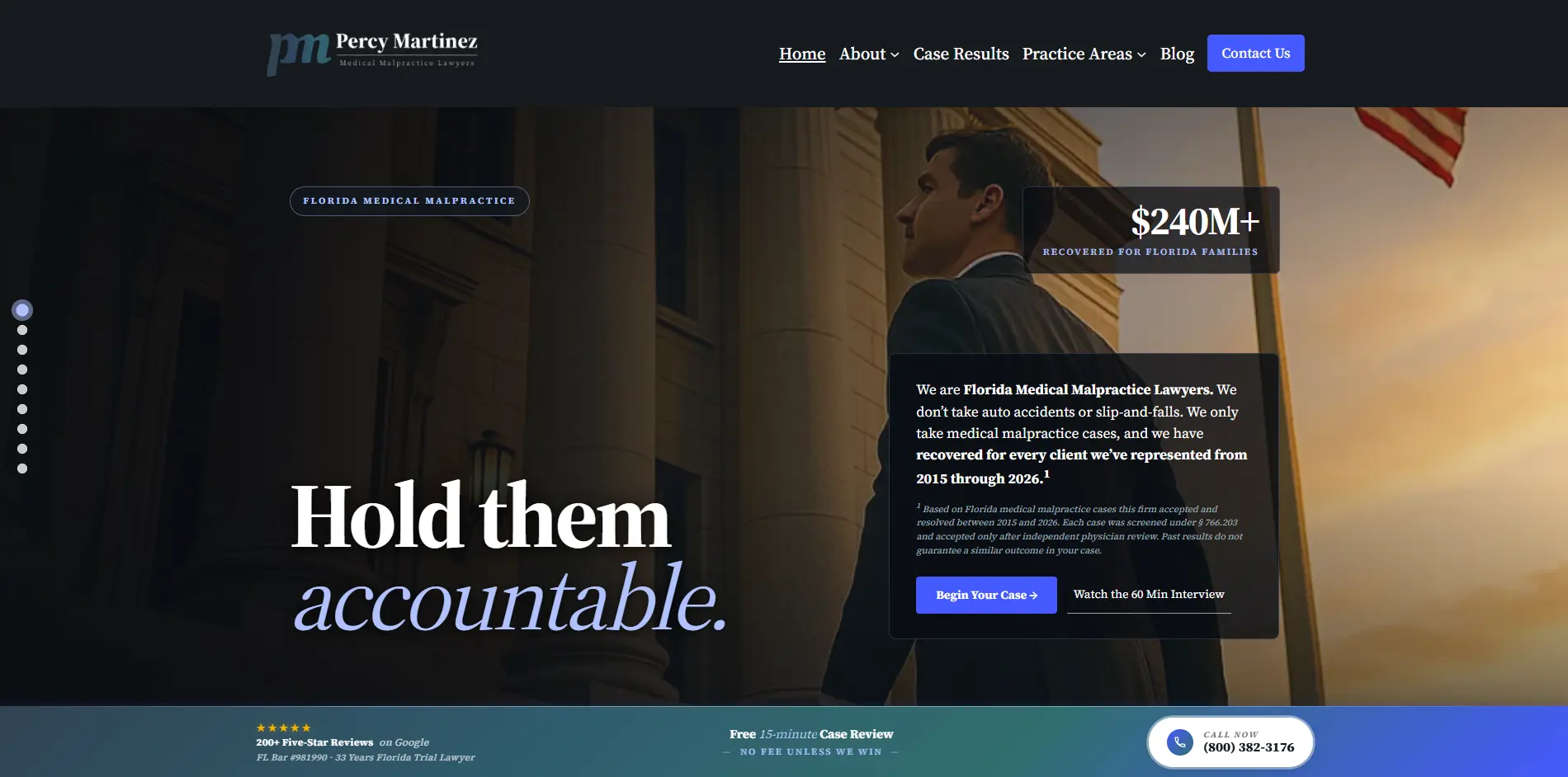 Percy Martinez website, enlarged